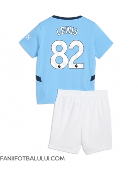 Manchester City Rico Lewis #82 Echipament de Fotbal Replică 2024-25 Copii Acasa (+ Șorturi)
